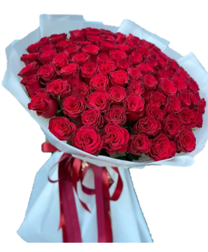 Show Me Love $450 75 Red Rose Bouquet