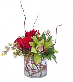 Red Rose & Orchid 