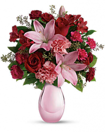Red Rose & Pink Lily Mix 