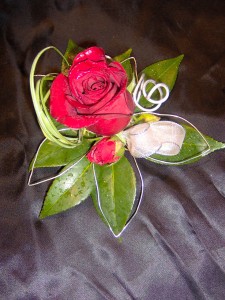 Red Rose Prom Corsage