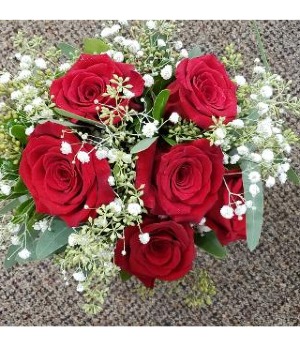 Half Dozen Red Rose Hand Tied FHF-P69 Pick up only 