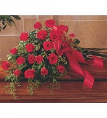Red Rose Tribute Casket Spray