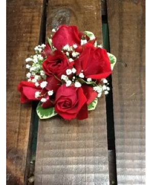 RED ROSE  WRIST CORSAGE