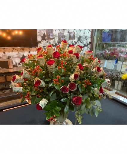 Red roses and berries  