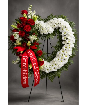 Sacred Memories Heart Standing Spray 