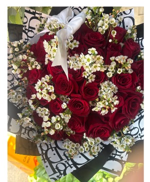 Red roses Buchón 