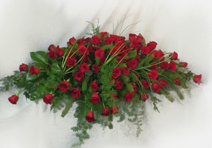 Red Roses Casket Blanket Casket Blanket/Casket Spray