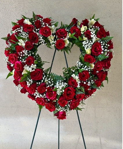 Red Roses Open Heart 