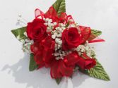 Red Roses with Red Ribbon  