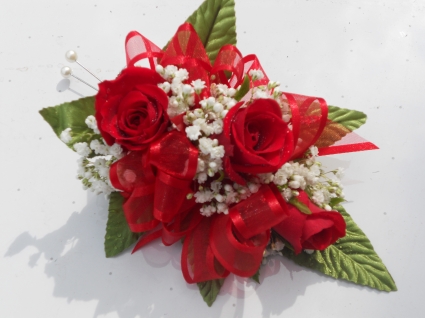 Red Roses with Red Ribbon  