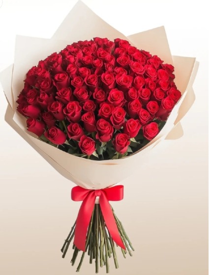 Freedom Red Roses Wrapped 