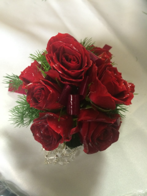 Red Roses Wrist Corsage