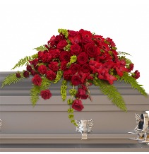 Red Sanctuary  Casket Spray 