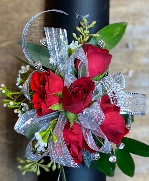 Scarlet  Wrist Corsage