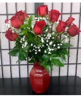 Red Velvet Red Rose Arrangement