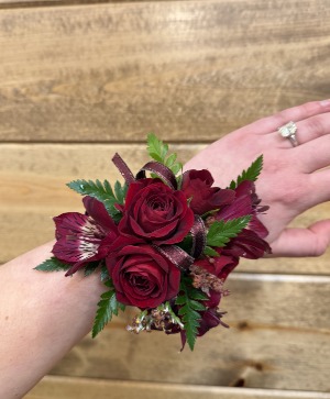 Red Velvet Corsage