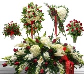 Red & White 5 piece set 