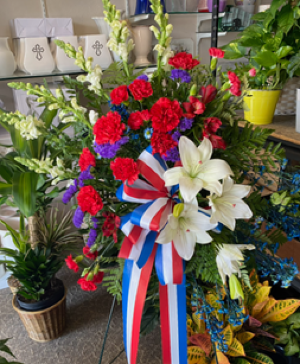 Red, White and Blue Spray  Patriotic color spray