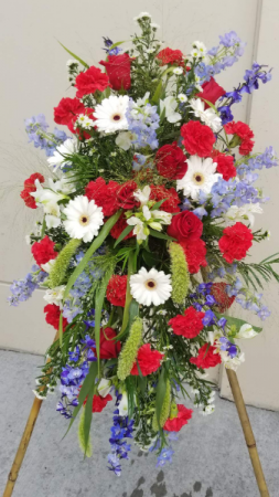 Red, White and Blue Spray 