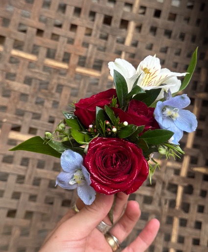 Red, White and Blue Trad. Corsage