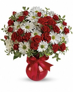 Red, White And You Bouquet