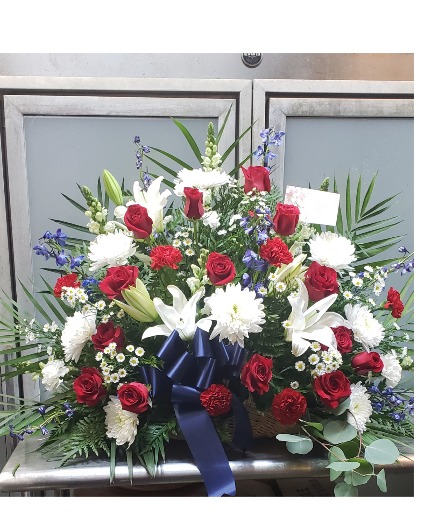 Red-White-Blue Fireside Basket 159.95 179.95
