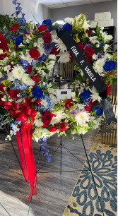 Red, White & Blue Wreath  