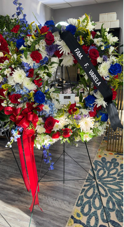 Red, White & Blue Wreath  