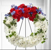 Red & White Passion Wreath 