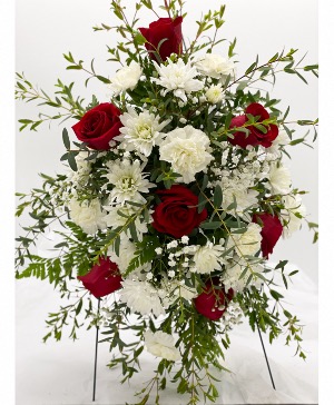 Heartfelt Remembrance Standing Spray Standing Spray (wreath stand sold separately call the store directly)