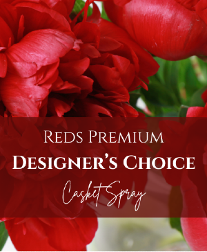 Reds Premium Designer's Choice Casket Spray