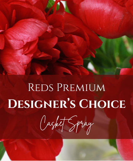 Reds Premium Designer's Choice Casket Spray