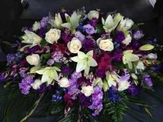 Reflections  Casket Spray in Riverside, CA | Willow Branch Florist of Riverside
