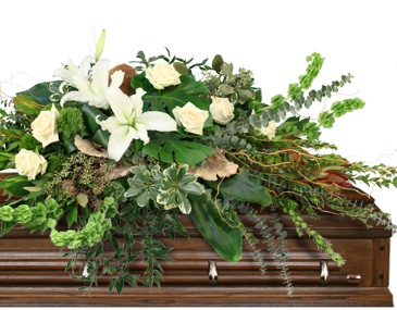 Regal Embrace Casket Spray in Converse, TX | KAREN'S HOUSE OF FLOWERS & CUSTOM CREATIONS