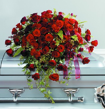 Remarkable red roses  Casket Flowers in Riverside, CA | Willow Branch Florist of Riverside
