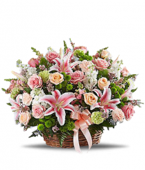 Remember The Times Basket Arrangement