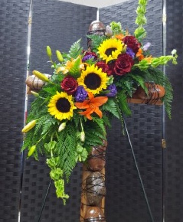 Remembrance Cross Sympathy in Azle, TX | QUEEN BEE'S GARDEN & FLORIST