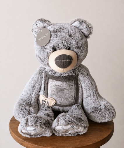 Bear w/ Photo Frame - Grey 