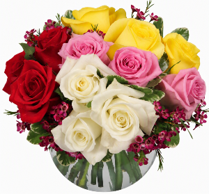 Rendezvous Roses Vase Arrangement