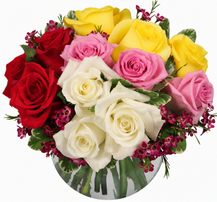 Rendezvous Roses Vase Arrangement
