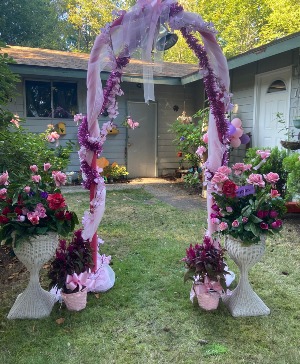 RENTAL pink arch pick uponly rental pink arch great for theme ,dance ,party ...