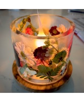 Custom Resin Memorial Candle Wired LED Lamp