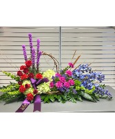 Restful Garden Casket Spray