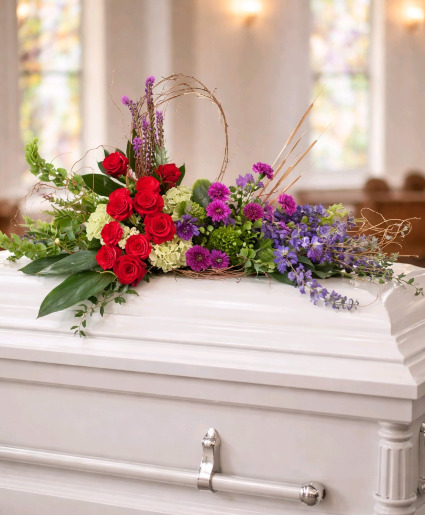 RESTFUL HARMONY CASKET SPRAY