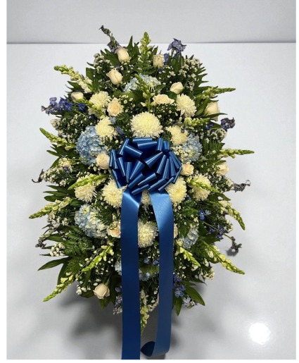 BLUE AND WHITE standing sprays