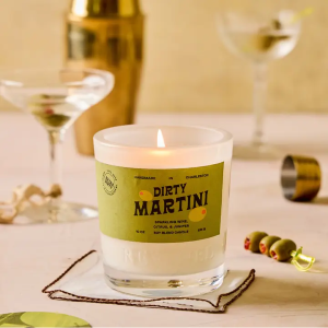Rewined Dirty Martini Candle 