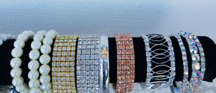 Rhinestone Wrist Corsage Options