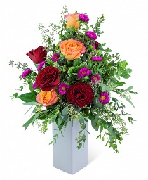 Rhubarb Rose Garden Flower Arrrangement