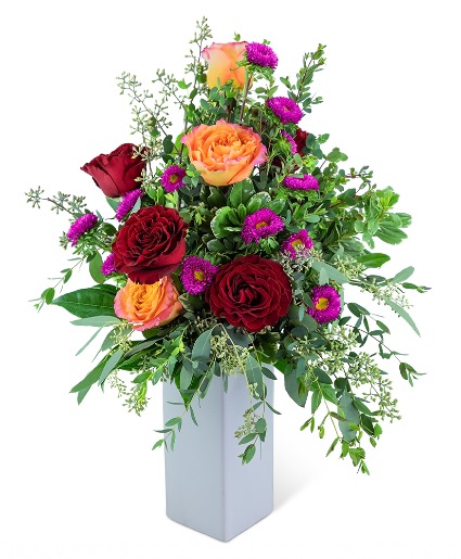 Rhubarb Rose Garden Flower Arrrangement