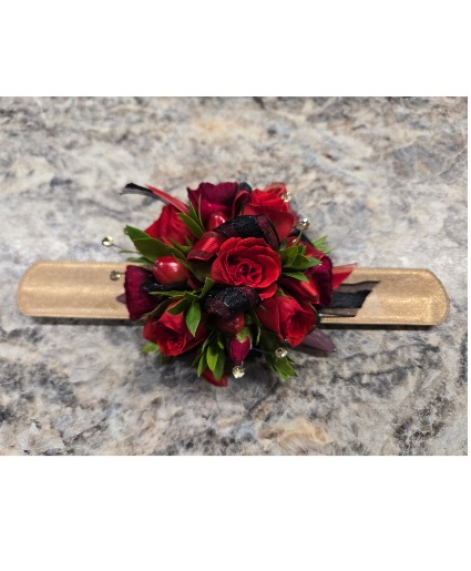 Ritzy Red Corsage